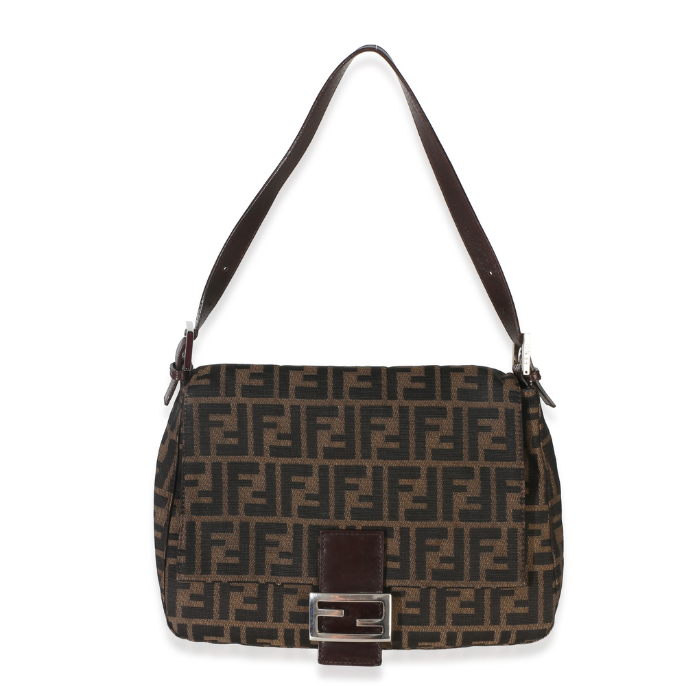 Fendi Brown Zucca Canvas Mama Baguette